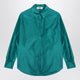 Fendi Turquoise Taffetas Shirt