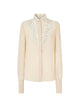 Fendi Fendi Georgette And Lace Shirt