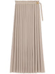 Ami Paris Cappuccino Polyester Skirt