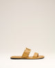 Ami Paris Honey Leather Buckle Sandals