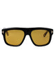 Tom Ford Nero Lucido / Marrone Acetate Sunglasses