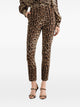 Dolce & Gabbana Patterned Elastane Wool Trousers
