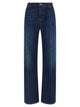 Dolce & Gabbana Stretched Pleated Trompe L'oeil Jeans
