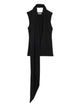 Ami Paris Sm Lavalliere Long Black Top Dress