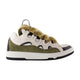 Lanvin Brown Leather-Polyester Sneaker