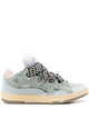Lanvin Curb Blue Calf Leather Sneakers