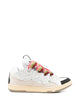 Lanvin White Calf Leather Curb Sneakers