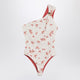 Fendi  One-Shoulder Swimming Costume With Coral