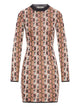Fendi  Pink Viscose Jacquard Dress
