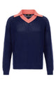 Fendi Navy Blue Cotton Polo Shirt