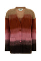 Fendi Multicoloured Mohair And Wool Cardigan