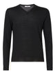 Fendi Black Stretch Wool Sweater