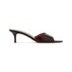 Gianvito Rossi Bourgogne Elle 55 Patent Leather Mules