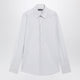 Dolce&Gabbana White Double-Collar Striped Shirt