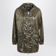 Herno Laminar Olive Green Shiny Nylon Parka