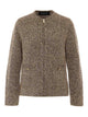Fabiana Filippi Beige Tweed Zip Jacket