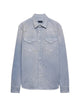 Prada Blue Recycled Polyamide Shirt