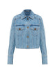 Balmain Blue Cotton Denim Jacket