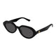 Gucci Black-Black-Grey Acetate Sunglasses