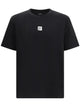 Balmain Black Cotton T-Shirts Loose Sleeve