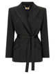 Elisabetta Franchi Stretch Satin Blazer