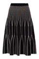 Elisabetta Franchi Two-Tone Knitted Skirt