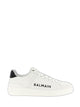 Balmain Black Calf Leather Lace-Up Sneaker