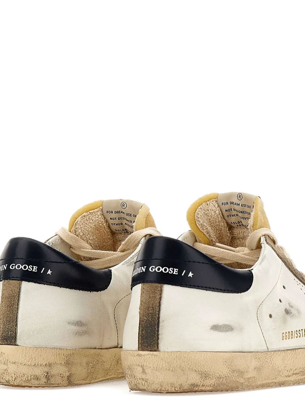 Golden Goose "Super Star" Leather Upper Foam Tongue Skate Star Shiny Leather Heel