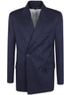 Golden Goose "Golden M`S" Double Breasted Blazer Light Dry Wool Gabardine/ Printed Message Inside Contrast Lining
