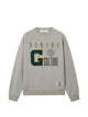 Golden Goose Grey Sweatshirt With College Logo Graphic
