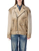 Golden Goose Beige Leather Phoebe Jacket
