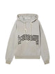 Golden Goose "Journey" Unisex Hoodie Slub Cotton Heavy Fleece Vintage Treatment With Print