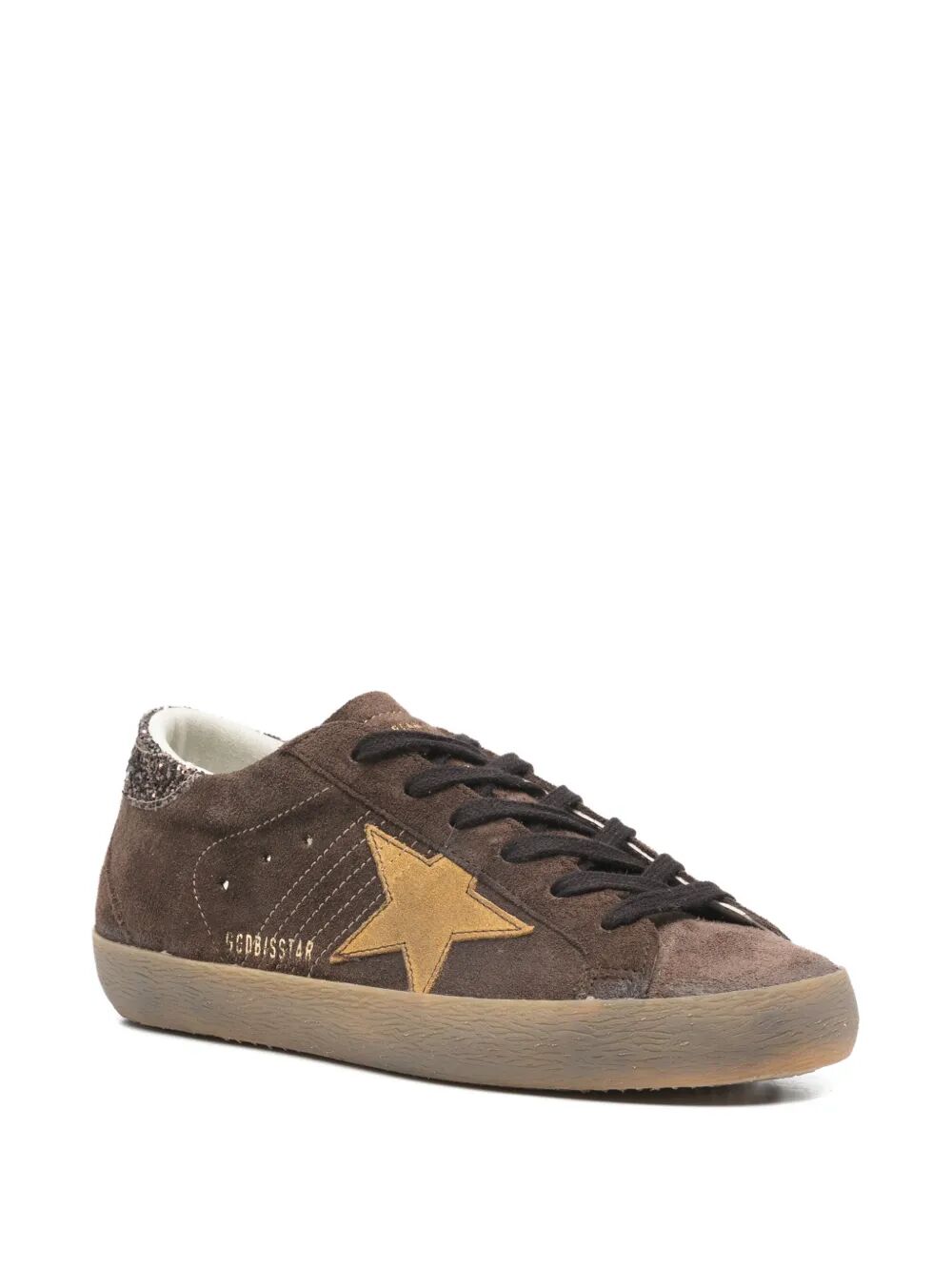 Golden Goose Super Star Suede Brown Yellow Sneaker