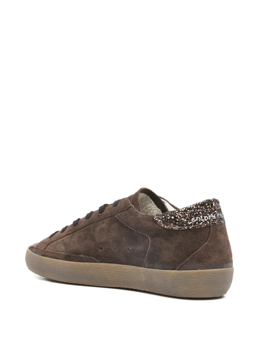 Golden Goose Super Star Suede Brown Yellow Sneaker