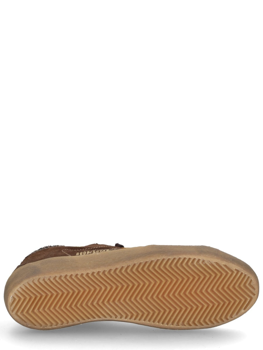 Golden Goose Super Star Suede Brown Yellow Sneaker