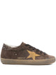Golden Goose Super Star Suede Brown Yellow Sneaker