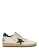 Golden Goose White Goat Leather Ballstar Sneakers