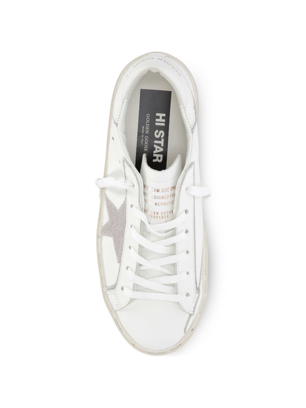 Golden Goose Hi Star Leather Sneakers