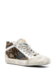 Golden Goose "Mid Star" Horsy Upper Suede Toe And Spur Leather Star And Heel Laminated Wave