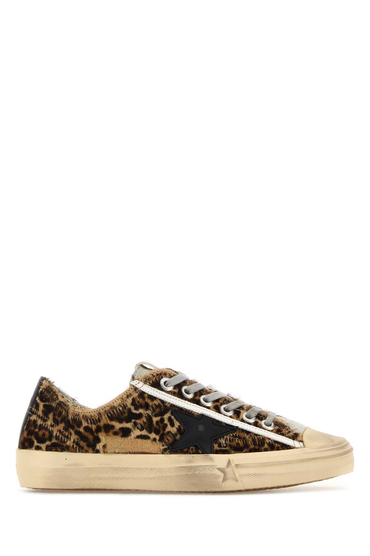 Golden Goose V-Star 2 Leopard Horsy