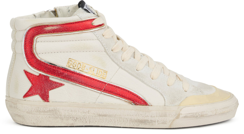 Golden Goose High Leather Sneaker Slides