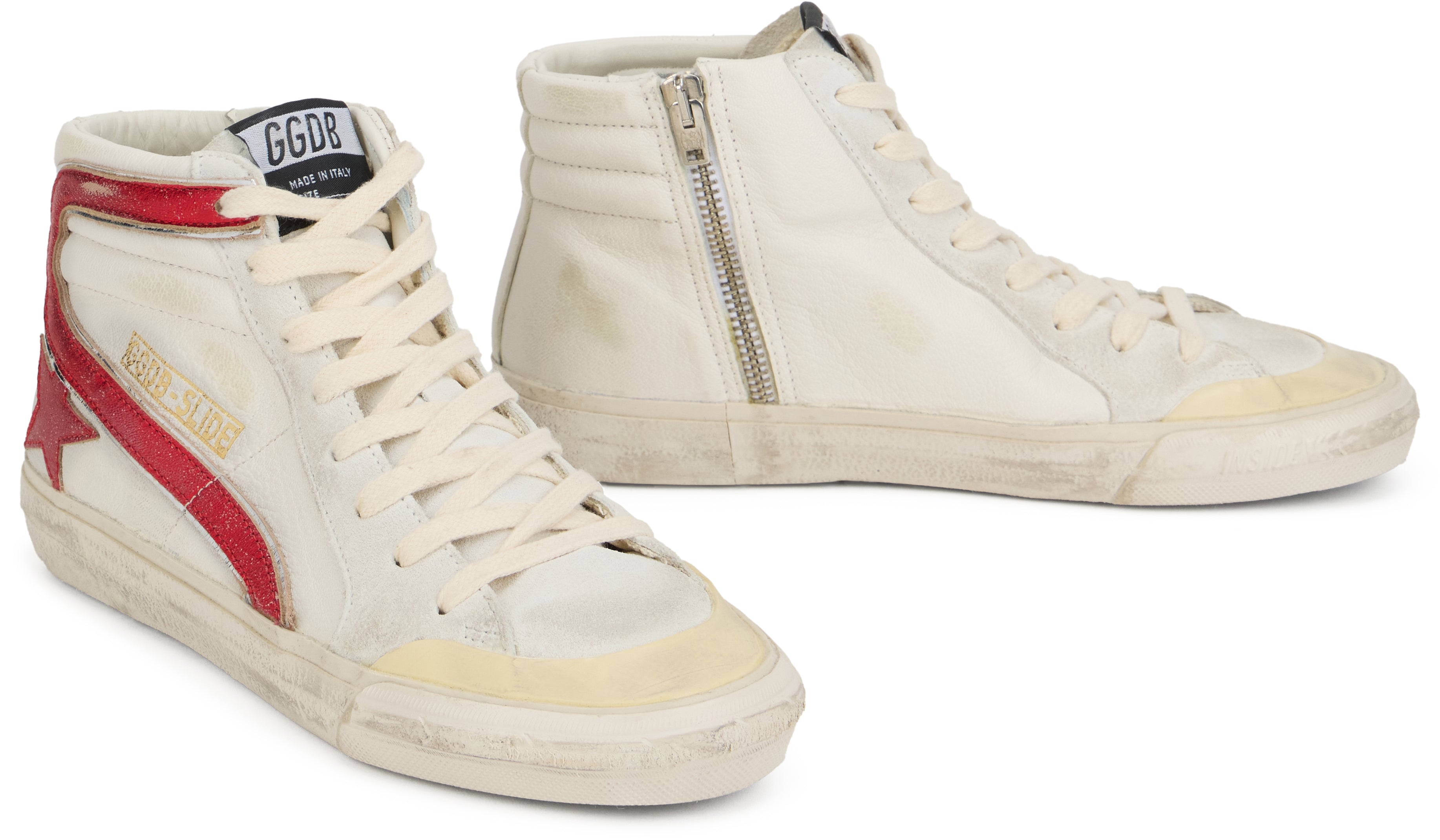 Golden Goose High Leather Sneaker Slides