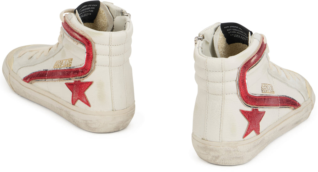 Golden Goose High Leather Sneaker Slides