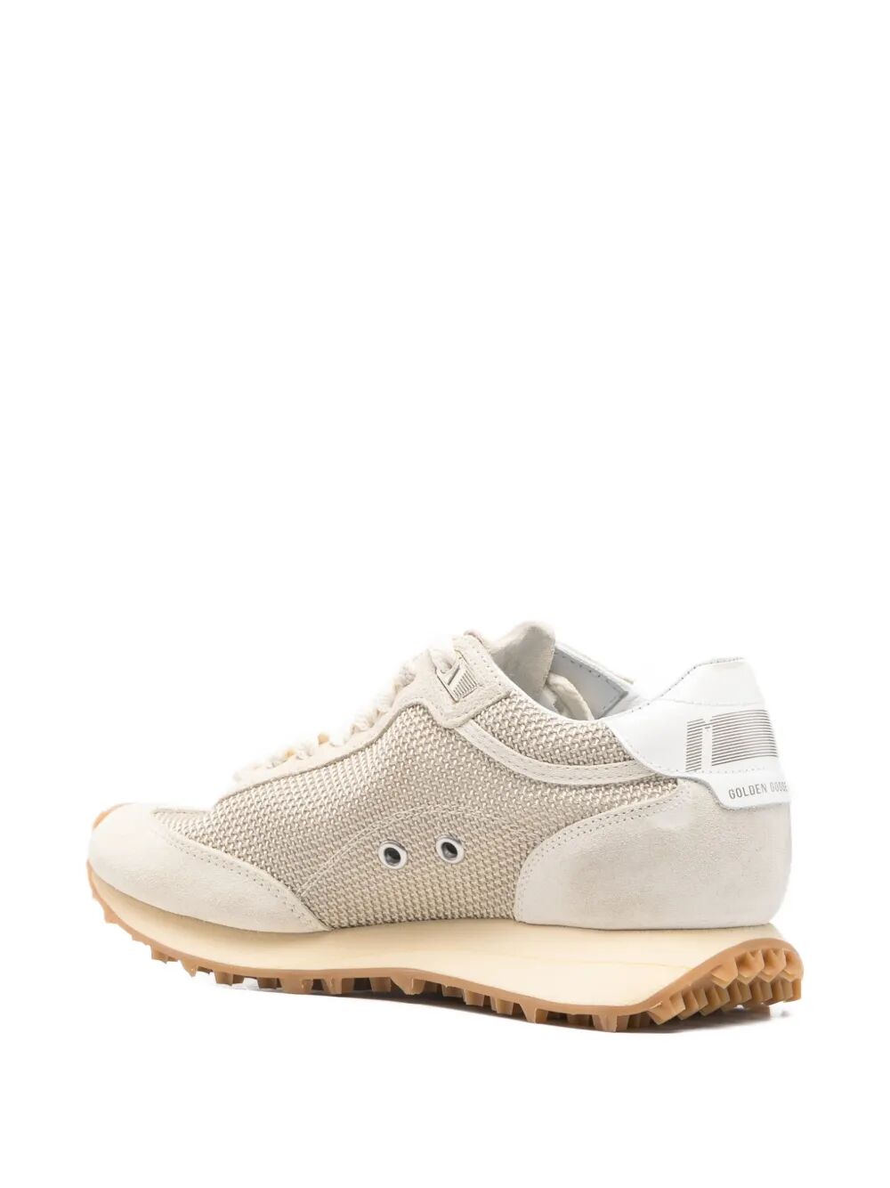 Golden Goose "Running Marathon" Mesh Upper Suede Toe Leather Heel