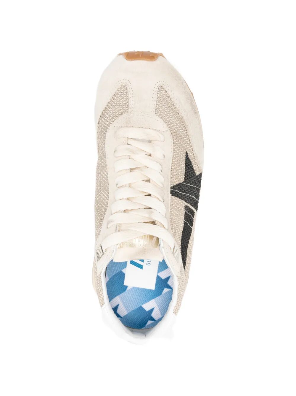 Golden Goose "Running Marathon" Mesh Upper Suede Toe Leather Heel