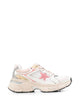 Golden Goose White Pink Leather Flat Shoes