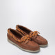 Golden Goose Tan Brown Cow Leather Boat Loafers