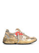 Golden Goose Running Dad Laminated Leather Blend Sneakers