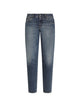Dolce & Gabbana Slimfit Blue Washed Denim Jeans