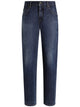 Dolce & Gabbana Blue Cotton Skinny Pants